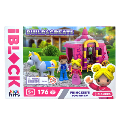 Конструктори з унікальними деталями - Конструктор IBLOCK Build & create Princess's journey 176 деталей (KH08/007/3)