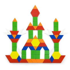 Развивающие игрушки - Набор блоков Viga Toys Деревянные картинки (50065)