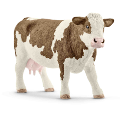 Фігурки тварин - ​Ігрова фігурка Schleich Симентальська корова (13801)