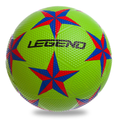 Спортивні активні ігри - М'яч футбольний LEGEND FB-1922 №5 Салатовий-червоний-Синій