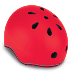 Защитное снаряжение - Детский защитный шлем Globber Evo lights красный с фонариком 45 – 51 см (506-102)