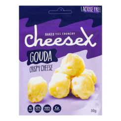 Сладости - Снеки CheeseX Сушеный сыр Гауда безлактозная 30г (4820143391294)