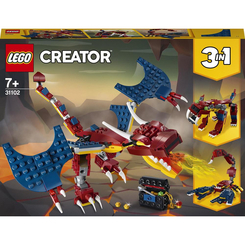 Конструктори LEGO - Конструктор LEGO Creator Вогняний дракон (31102)