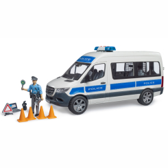 Транспорт і спецтехніка - Автомодель Bruder Поліцейське авто MB Sprinter з аксесуарами (02683)
