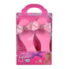 Костюми та маски - Іграшкові капці для дівчинки Simba Бантики рожеві (5562435-2)