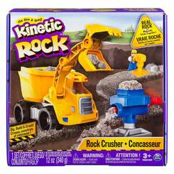 Набори для ліплення - Набір для дитячої творчості Сірий гравій Kinetic Rock Crusher 340 г (11301)