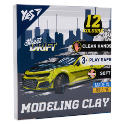 Набори для ліплення - Пластилін Yes Drift King 12 кольорів (540672)