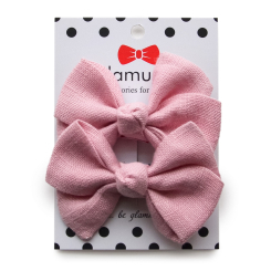 Бижутерия и аксессуары - Бантики Glamurino Classic M розовые (2022.5)