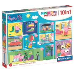 Пазлы - Пазл Clementoni Peppa Pig 10 в 1 (20271)