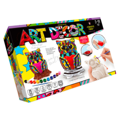 Набори для творчості - Набір для творчості Danko toys Art decor Розфарбуй фігурку Сова (ARTD-01-02U)