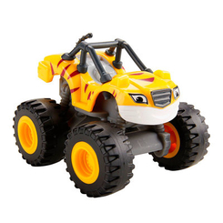 Коллекционные автомодели - Машинка Blaze & The monster machines Вспыш желтая в полоску (DKV81/DKV87)