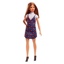 Модельні ляльки - Лялька Barbie Fashionistas Носи своє серце мініатюрна (FBR37/FJF46)