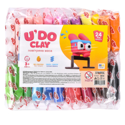 Набори для ліплення - Набір для ліплення Strateg U'Do Clay 24 кольори (30838) Набори для ліплення - Набір для ліплення Strateg U'Do Clay 24 кольори (30838)