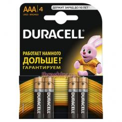 Акумулятори і батарейки - Батарейка алкалінова Duracell Basic AAA 1 5V LR03 1 шт (81417086)