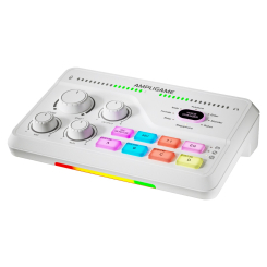 Блогерство и стриминг - Микшерный пульт Fifine gaming sound card White (SC8W) 