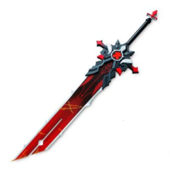 Холодное и метательное оружие - Двуручный меч Волчья погибель Косплей Геншин Импакт Genshin Impact Wolf Tombstone 125см (20630) Bioworld