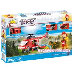 Конструктори з унікальними деталями - Конструктор COBI серії Action Town Пожежний вертоліт (COBI-1473)