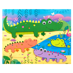 Набори для творчості - Набір для творчості Apli Krapli Аплікація Крокодили (4820198701161)