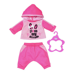 Одяг та аксесуари - Одяг для пупса Baby born Спортивний костюм рожевий (830109-1)