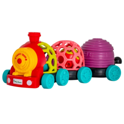 Розвивальні іграшки - ​Ігровий набір Baby Team Забавні вагончики Потяг (8672/2)