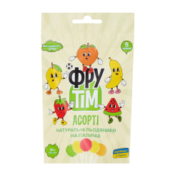 Солодощі - Натуральні льодяники ФруТім Асорті 50 г (4820200260600) Солодощі - Натуральні льодяники ФруТім Асорті 50 г (4820200260600)