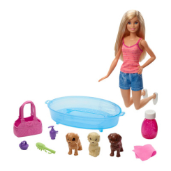 Куклы - Игровой набор Barbie Искупай щенка (GDJ37)