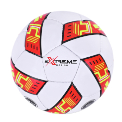 Спортивні активні ігри - М'яч футбольний Extreme motion №5 білий з червоним (FP100/1)
