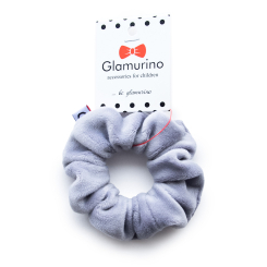 Біжутерія та аксесуари - Резинка Glamurino плюшева M сіра (6041.19)