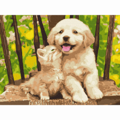 Товари для малювання - Картина за номерами Brushme Маленькі друзі (RBS39280) Товари для малювання - Картина за номерами Brushme Маленькі друзі (RBS39280)