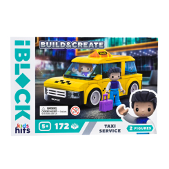 Конструкторы с уникальными деталями - Конструктор IBLOCK Build & create Taxi service 172 детали (KH17/001/4)