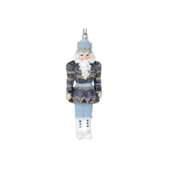 Аксесуари для свят - Фігурка-підвіска BonaDi Лускунчик 10 см Синій (HA9-531) (MR62787)