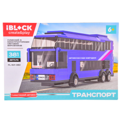 Конструктори з унікальними деталями - Конструктор IBLOCK Туристичний автобус 381 деталь (PL-921-382)
