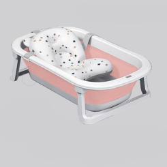 Товары по уходу - Детская ванночка для купания SBT group A1 EB-211P Бело-розовая (EB-211P-3)