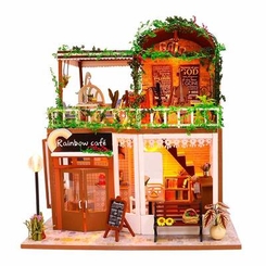Наборы для моделирования - Интерьерный 3D конструктор Masslinna DIY Rainbow cafe (4820176254924) (4820180000000)