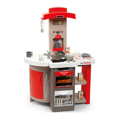 Дитячі кухні та побутова техніка - Інтерактивна кухня Smoby Tefal Кухар з ефектом кипіння і аксесуарами червона (312203)