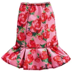 Одежда и аксессуары для кукол - Одежда для куклы Barbie Юбочка в розах (FYW88/FPH32)