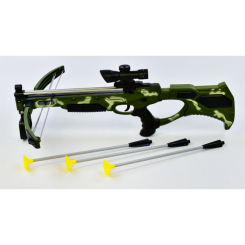 Стрілецька зброя - Іграшковий арбалет "Crossbow" лазерний приціл, стріли на присосках, на батарейці (54594)