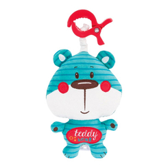 Подвески для кроватки и коляски - Игрушка плюшевая музыкальная Canpol Babies Forest Friends Синий мишка (68/048_blu)