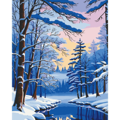 Товари для малювання - Картина за номерами Art Craft Зимовий ліс 40 х 50 см (11048-AC)