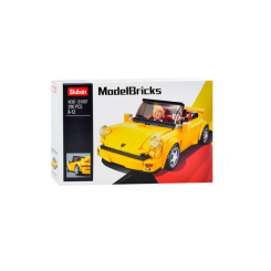Конструктори з унікальними деталями - Конструктор Sluban Model Bricks Машинка жовта  290 деталей (M38-B1097)
