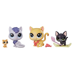Фигурки персонажей - Набор игрушечный Littlest Pet Shop Семья котиков (B9346/E1014)