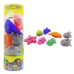 Іграшки для ванни - Іграшки для ванної Морські жителі 8 штук у тубі MIC (HY980-12) (216943)