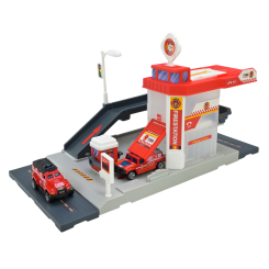 Транспорт и спецтехника - Игровой набор Автопром Пожарная часть (PS005-4)