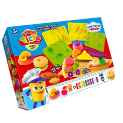Набори для ліплення - Тісто для ліплення Danko toys Шеф-кухар Сендвіч-бар з формочками (TMD-17-04U)