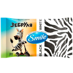 Товари для догляду - Вологі серветки Smile Зебруля (42213030)