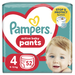 Товары по уходу - Подгузники-трусики Pampers Active baby Maxi 9-15 кг 52 шт (8006540069264)