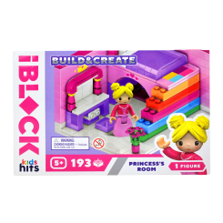 Конструкторы с уникальными деталями - Конструктор IBLOCK Build & create Princess's room 193 детали (KH08/007/1)