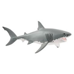 Фигурки животных - Пластиковая фигурка Schleich Большая белая акула с (14809)