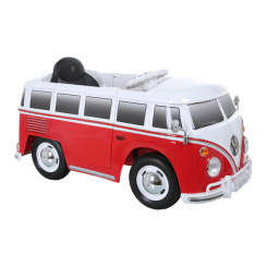 Електромобілі - Електромобіль Rollplay Автобус WV Type 2 червоний радіокерований 12В (39212)