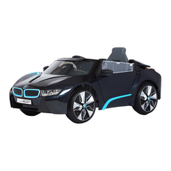 Дитячий транспорт - Електромобіль Rollplay BMW i8 Spyder 12В чорний радіокерований (32242)
